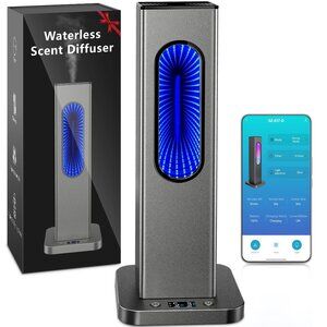 Waterless Essential Oil Diffuser, Rechargeable App Remote Control Scent Diffuser